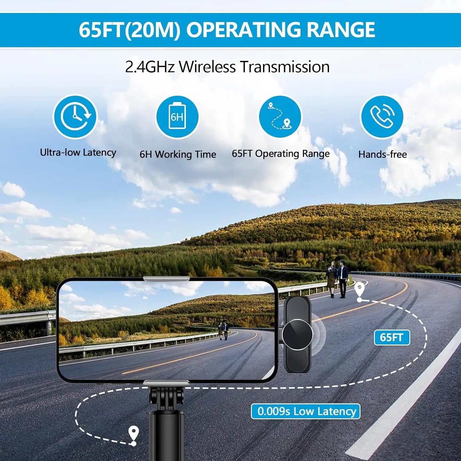 Portable Wireless Lavalier Microphone, Wireless Mics, Set Wireless Collar Clip Mic for Iphone, Android Phone, Plug-Play Lapel Mic, Usb Rechargeable Mic for Video Recording, Teaching, Interviews, Podcast, Tiktok & Vlog, Live Streaming Equipment